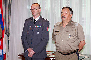 Farewell ceremony - LTC Wojciech Czerwinski